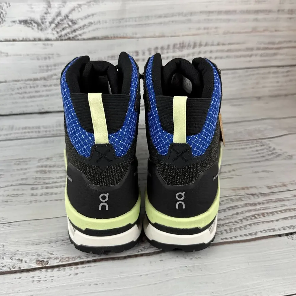 On Cloudalpine Waterproof Womens US 9.5 Hiking Boots Black Blue